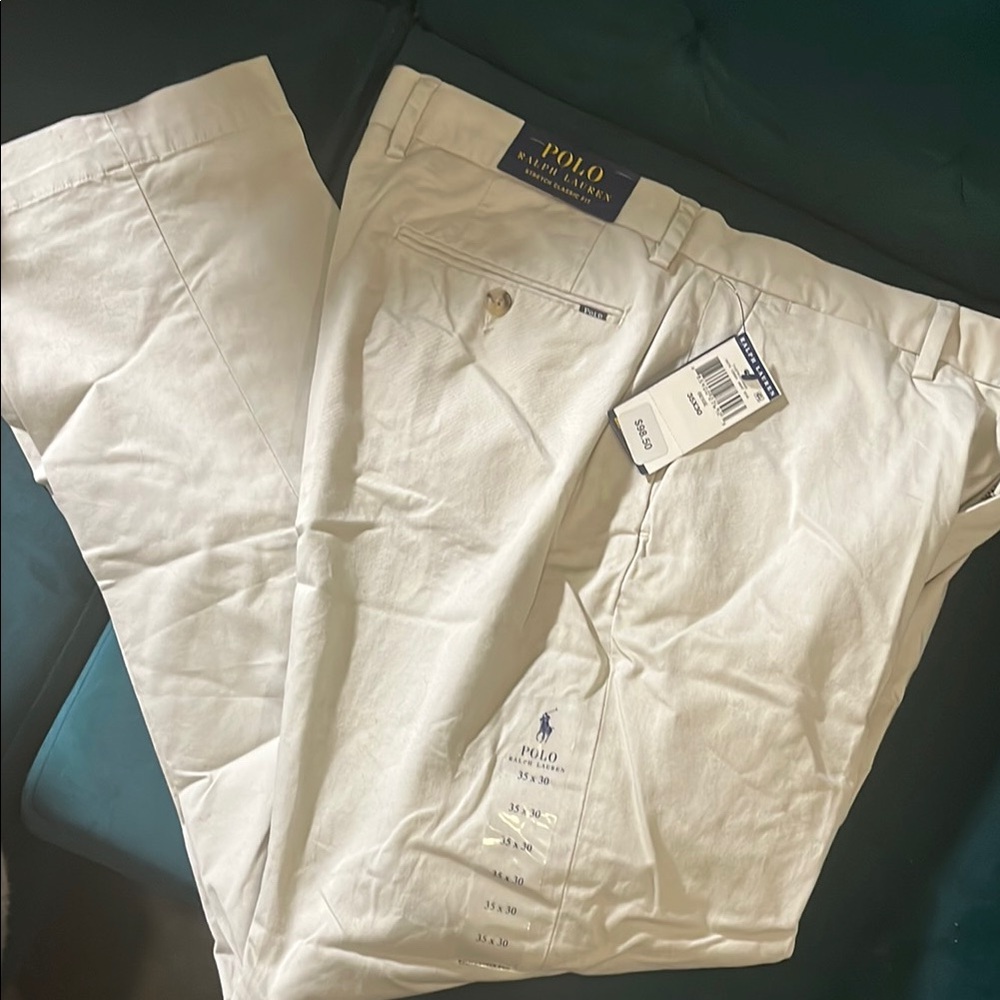 Polo by Ralph Lauren Men's Cream Pants